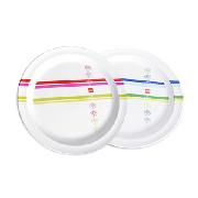 Lego Classic Stripes Melamine Plates