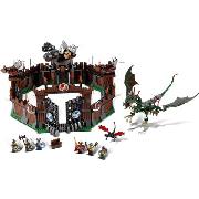 Lego Viking Fortress Against the Fafnir Dragon